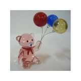 玻璃小熊(紅) y03267 水晶飾品系列-琉璃水晶